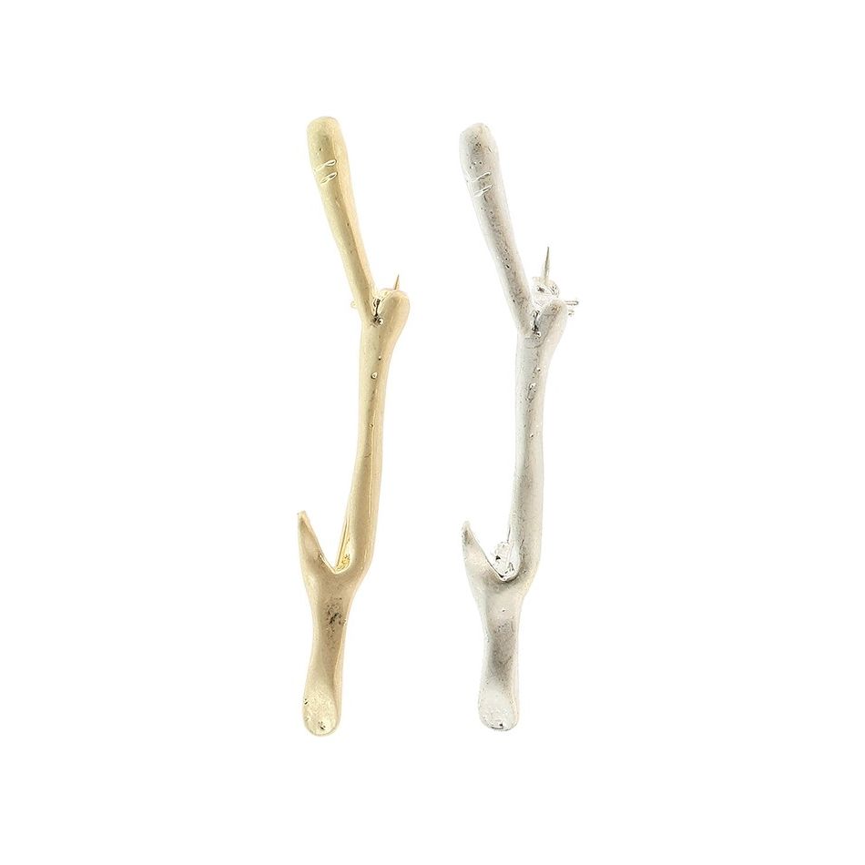 METAL BRANCH SHAPE BROOCH