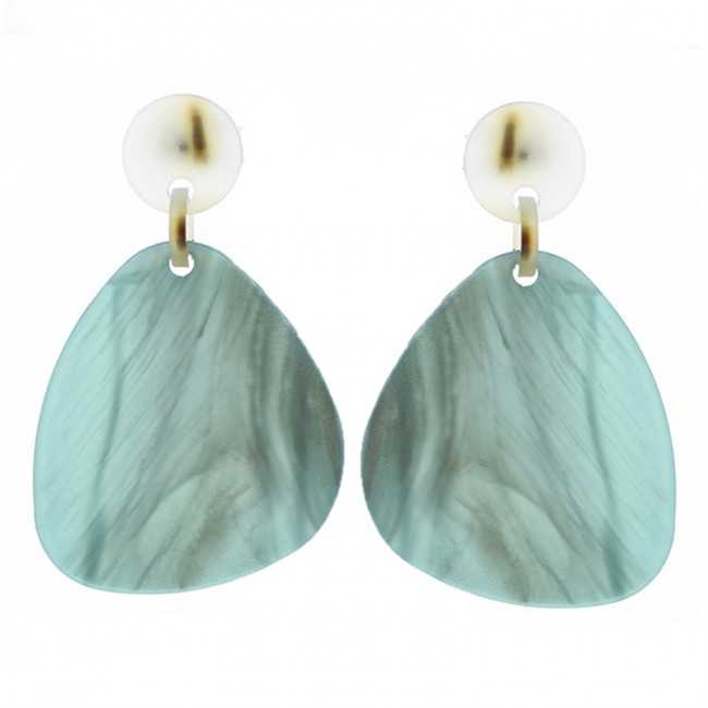 RESIN GEOMETRIC SHAPE EARRINGS