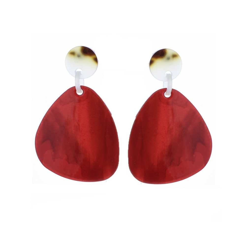 RESIN GEOMETRIC SHAPE EARRINGS