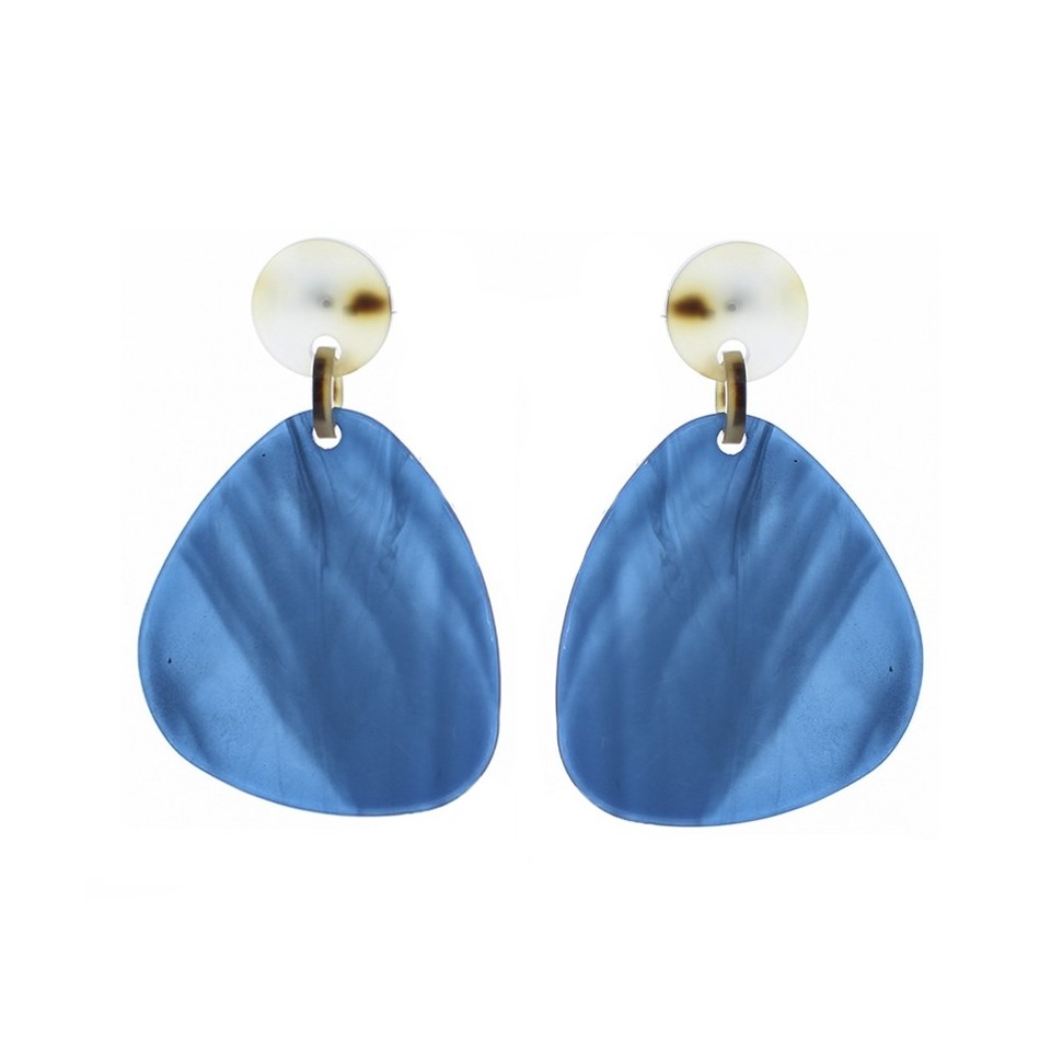 RESIN GEOMETRIC SHAPE EARRINGS