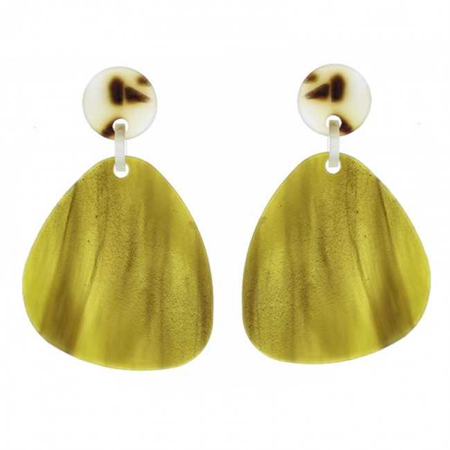 RESIN GEOMETRIC SHAPE EARRINGS