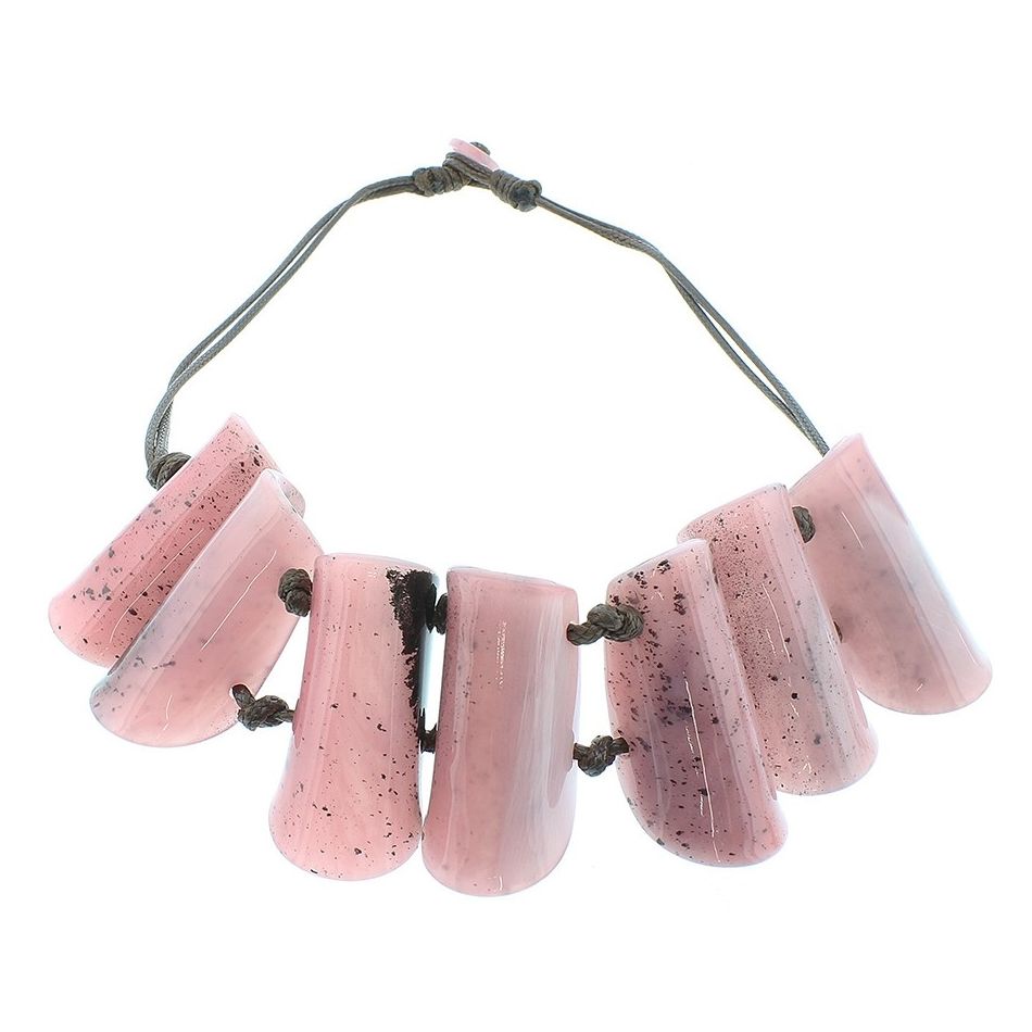 HORN FINISH RESIN SHORT NECKLACE