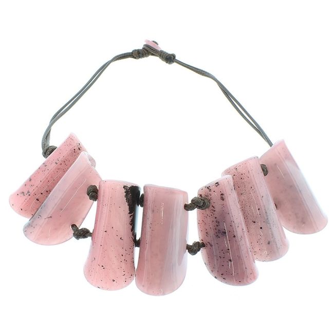 HORN FINISH RESIN SHORT NECKLACE