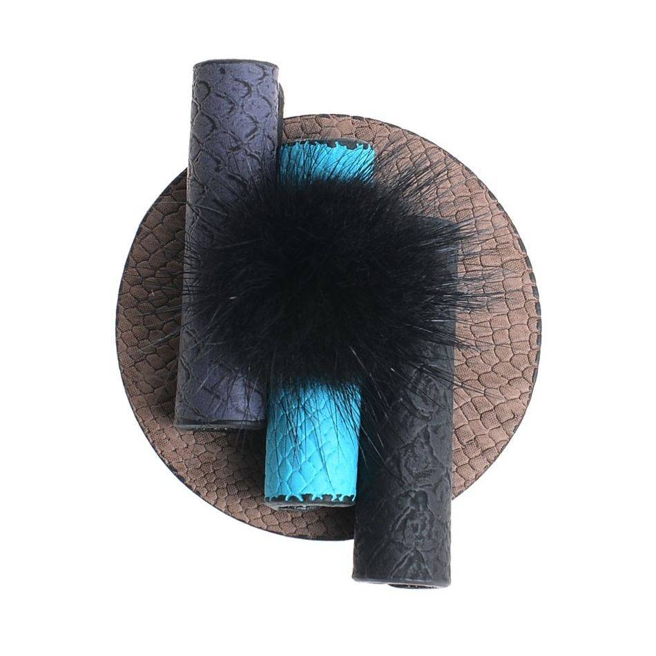 BROCHE POLIPIEL POMPÓN PELO