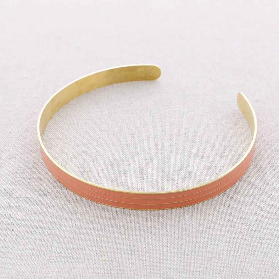 ENAMEL STRIPES STEEL CHOKER