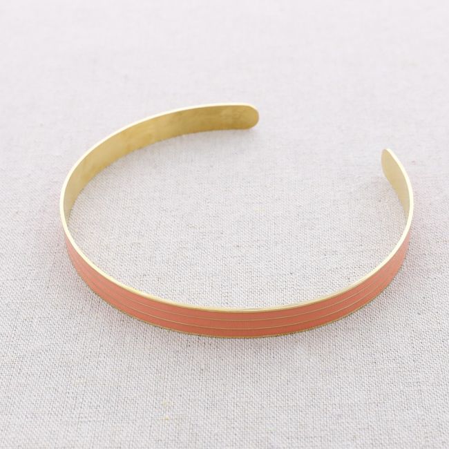 ENAMEL STRIPES STEEL CHOKER