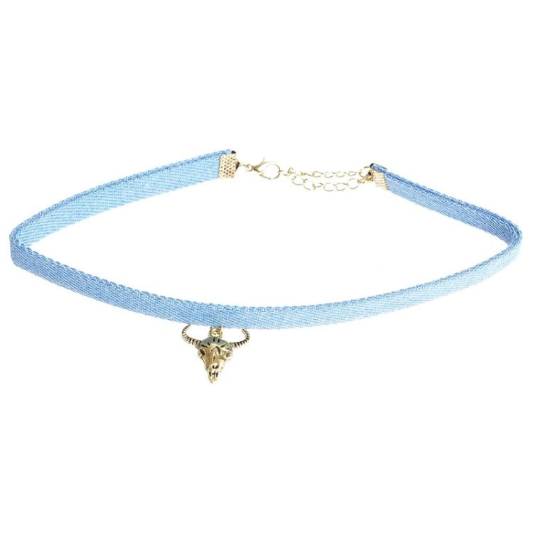 CHOKER COLGANTE METAL CABEZA DE TORO 2