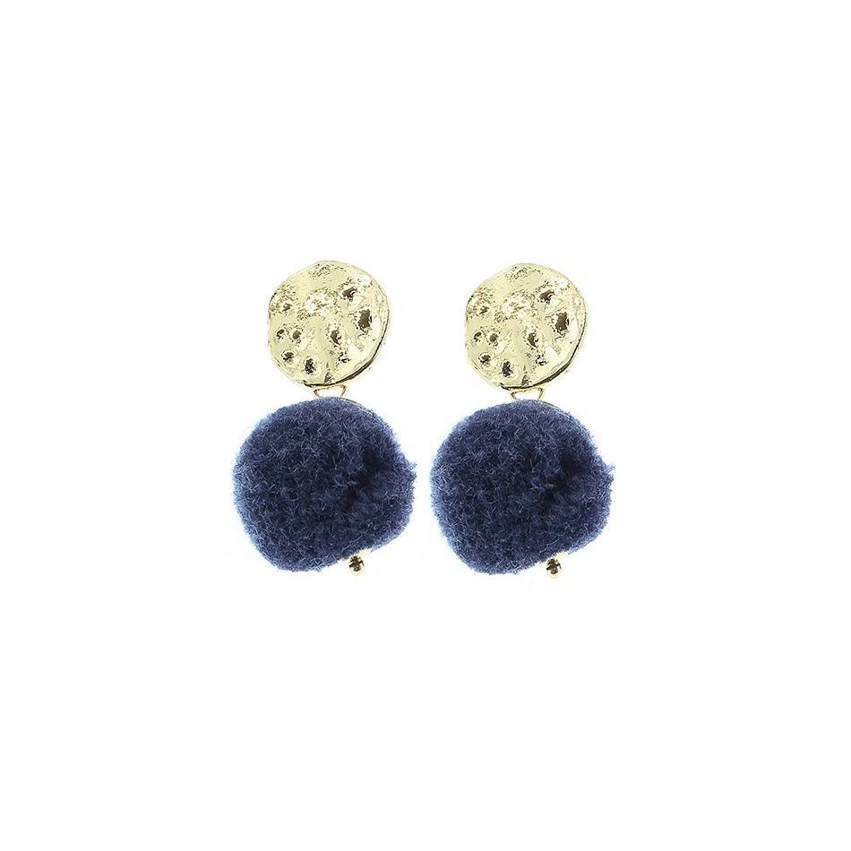 PENDIENTES METAL POMPÓN