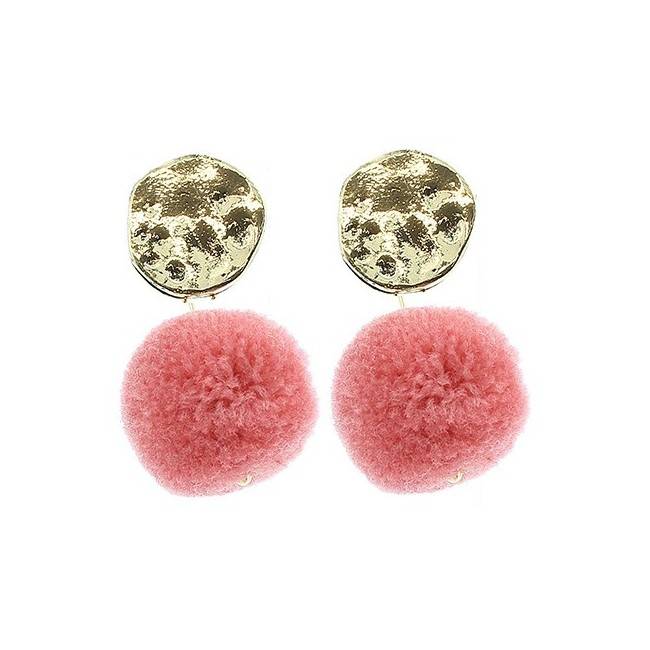 PENDIENTES METAL POMPÓN