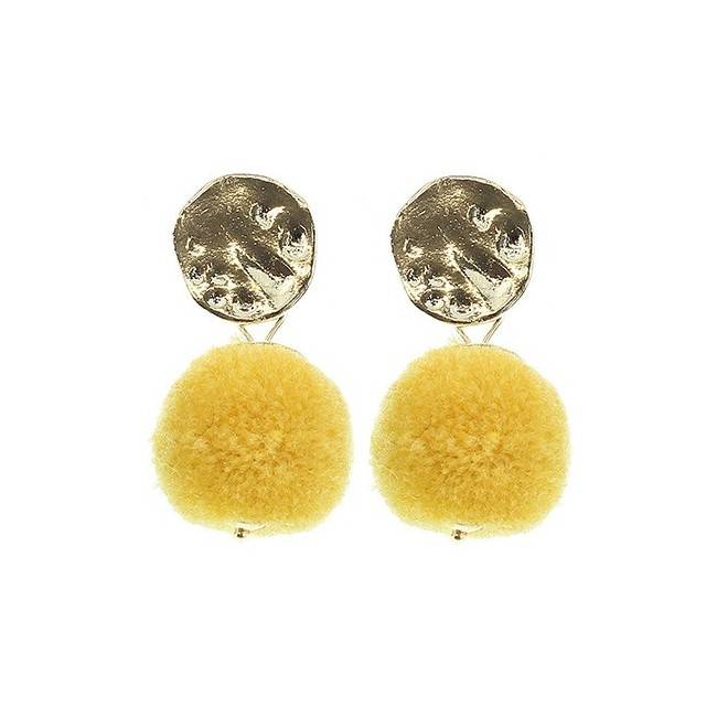 PENDIENTES METAL POMPÓN