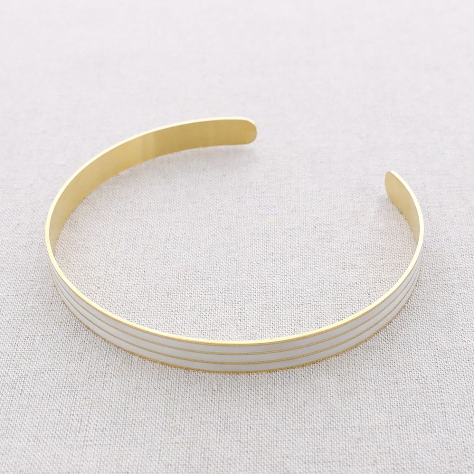 ENAMEL STRIPES STEEL CHOKER