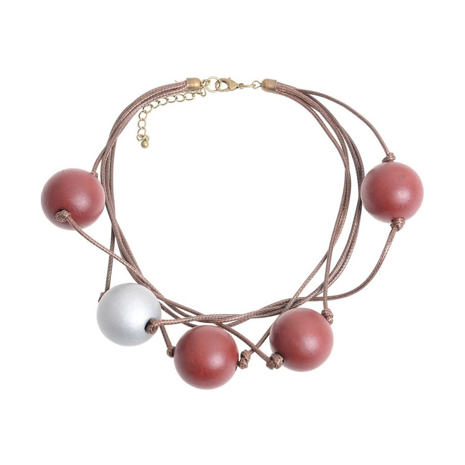 FIVE BALL SHORT NECKLACE