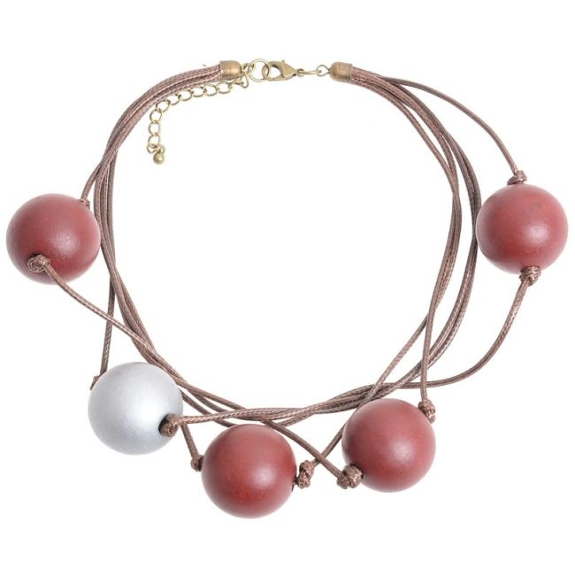 FIVE BALL SHORT NECKLACE