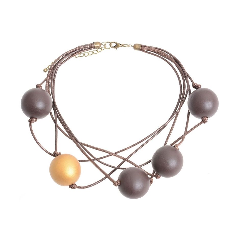 FIVE BALL SHORT NECKLACE