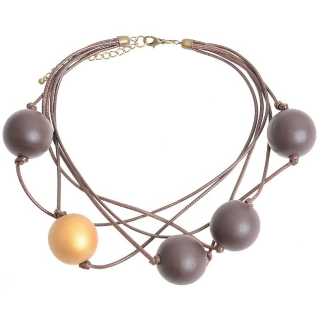 FIVE BALL SHORT NECKLACE