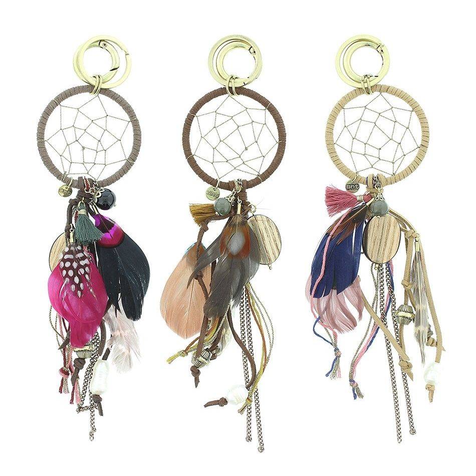 FEATHERS DREAMCATCHER KEYCHAIN