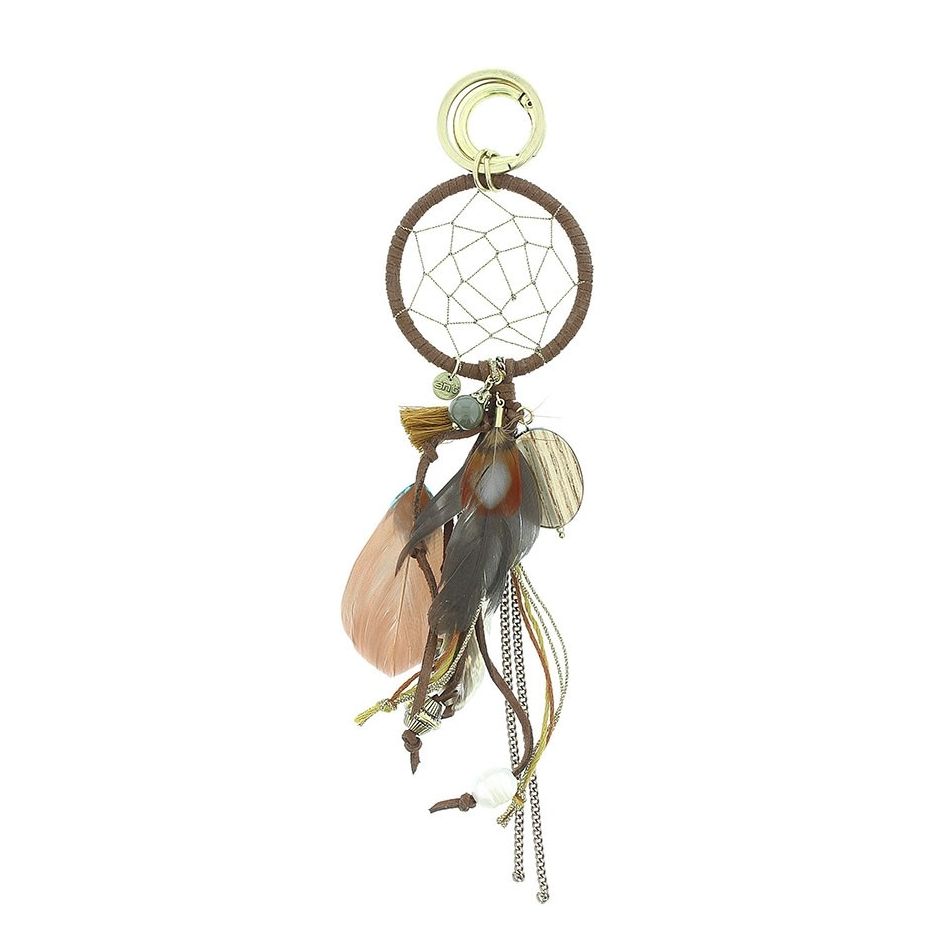 FEATHERS DREAMCATCHER KEYCHAIN