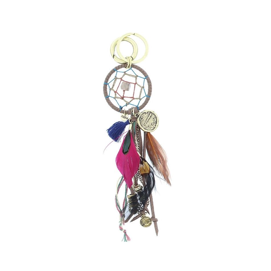 FEATHERS DREAMCATCHER KEYCHAIN