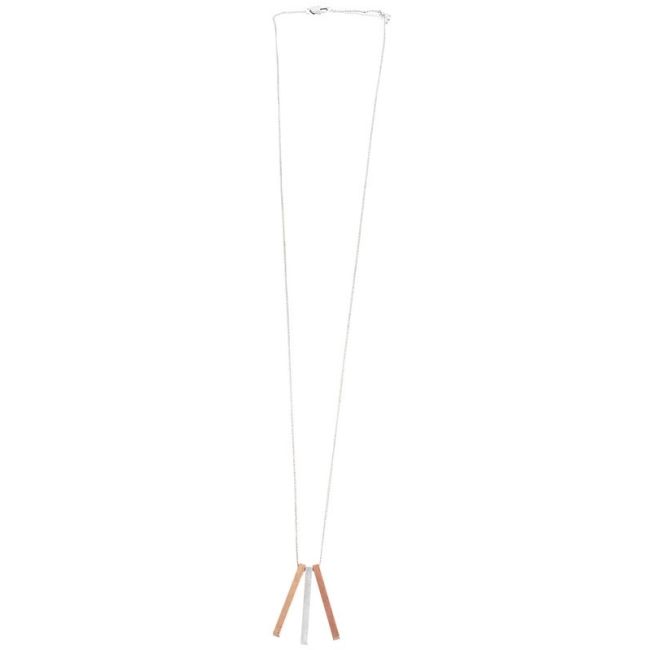 GEOMETRIC SHAPES LONG NECKLACE