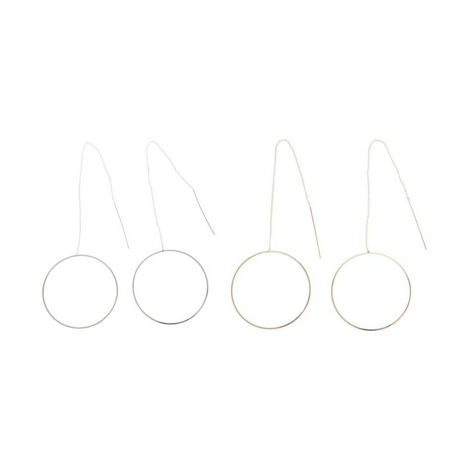 PENDIENTES CADENA FORMA GEOMÉTRICA