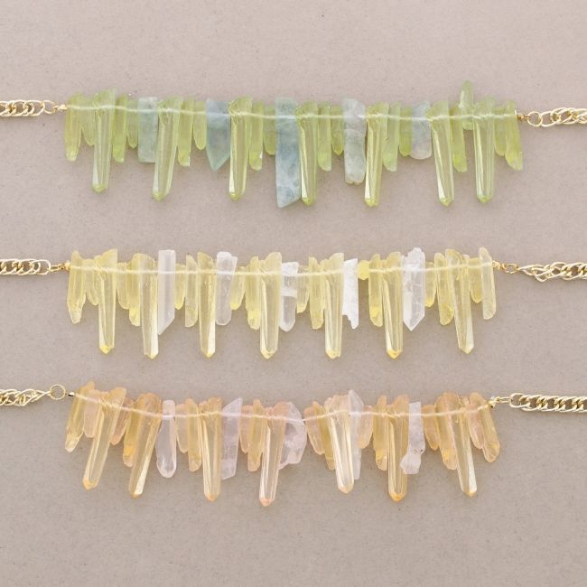 RESIN BEADS SHORT NECKLACE
