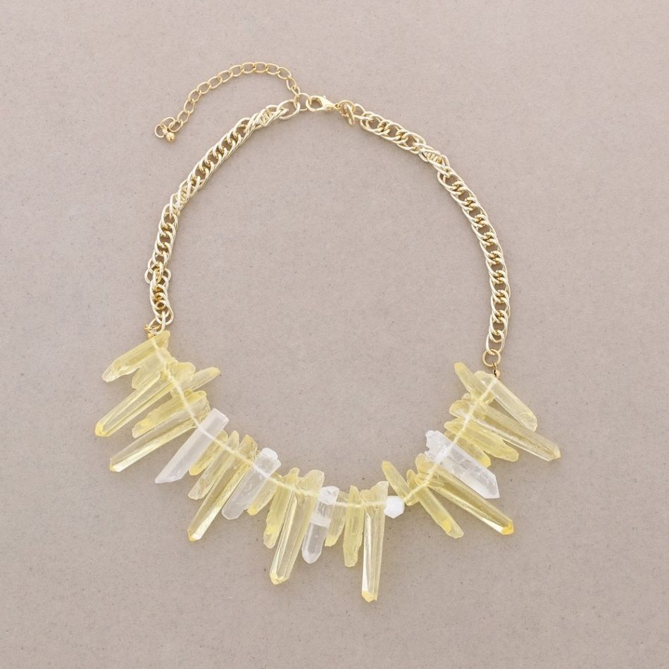 RESIN BEADS SHORT NECKLACE