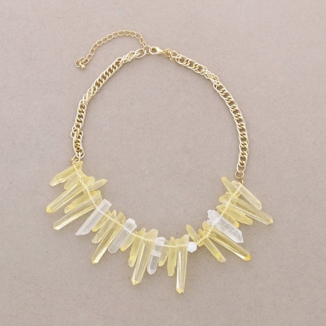 RESIN BEADS SHORT NECKLACE