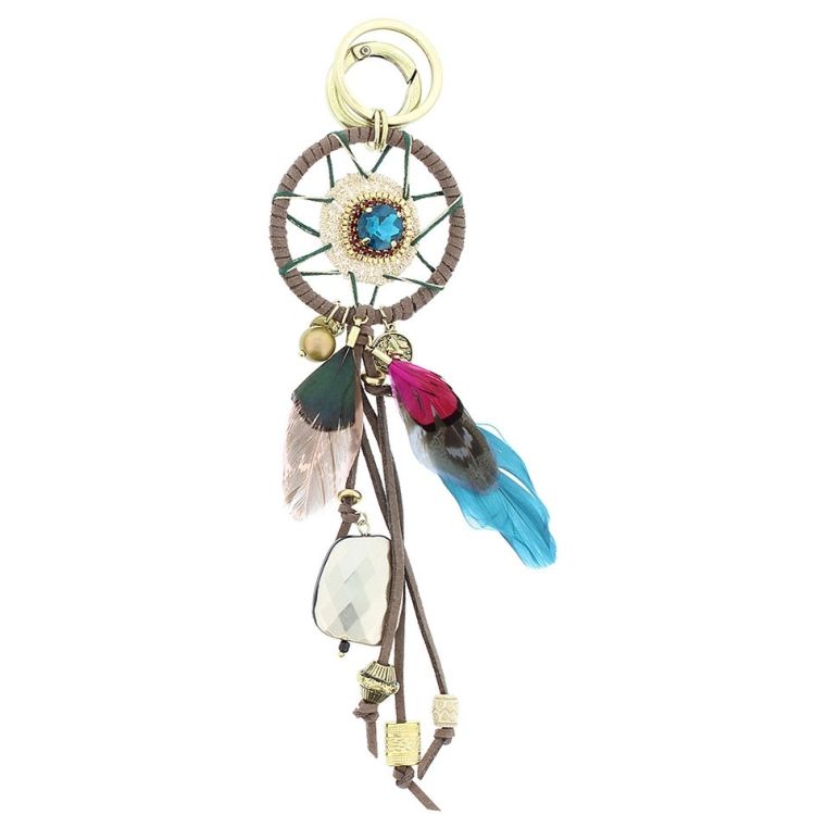 FEATHERS DREAMCATCHER KEYCHAIN