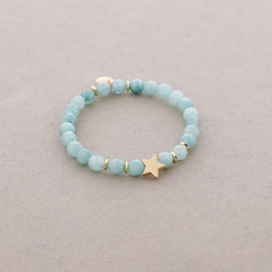 PULSERA ELÁSTICA CUENTAS PIEDRAS