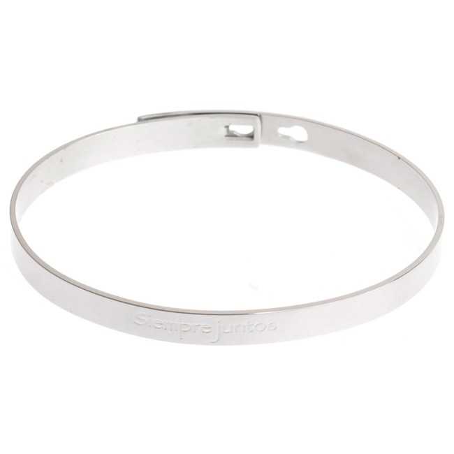 RIGID STEEL BRACELET WITH THE MESSAGE ´´ALWAYS TOGETHER´´