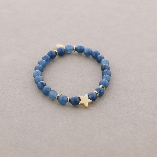 STONE BEADS ELASTIC BRACELET