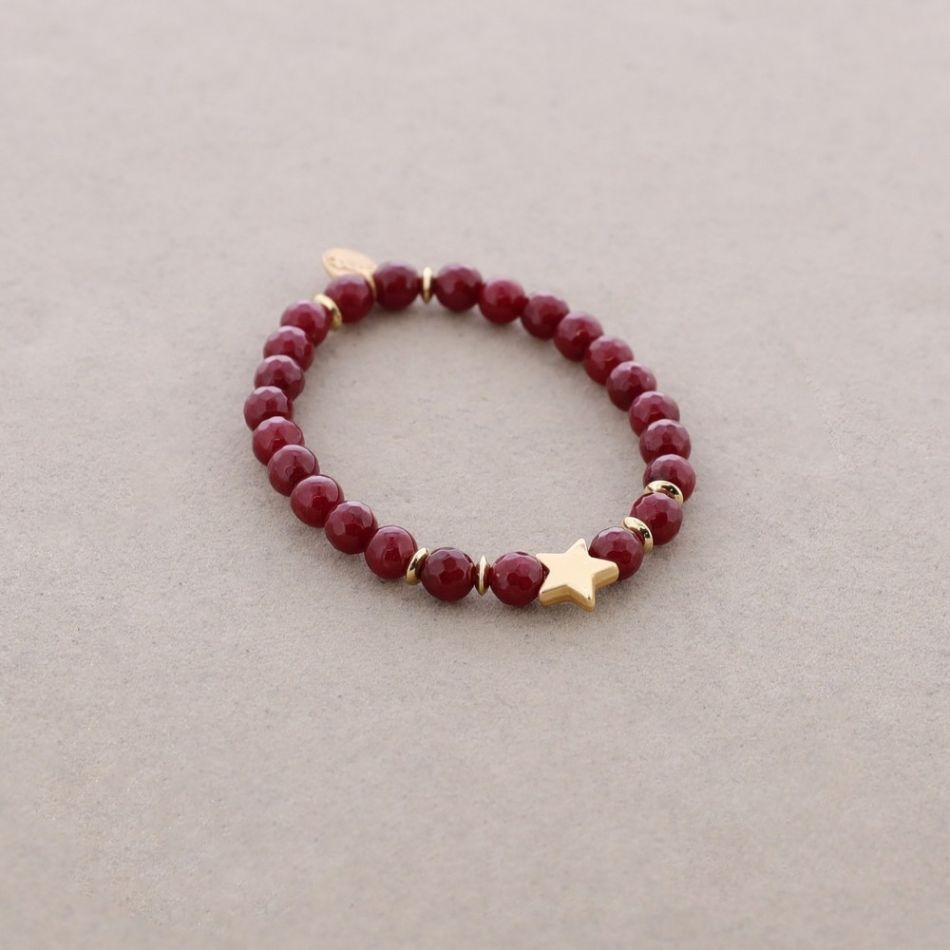 PULSERA ELÁSTICA CUENTAS PIEDRAS