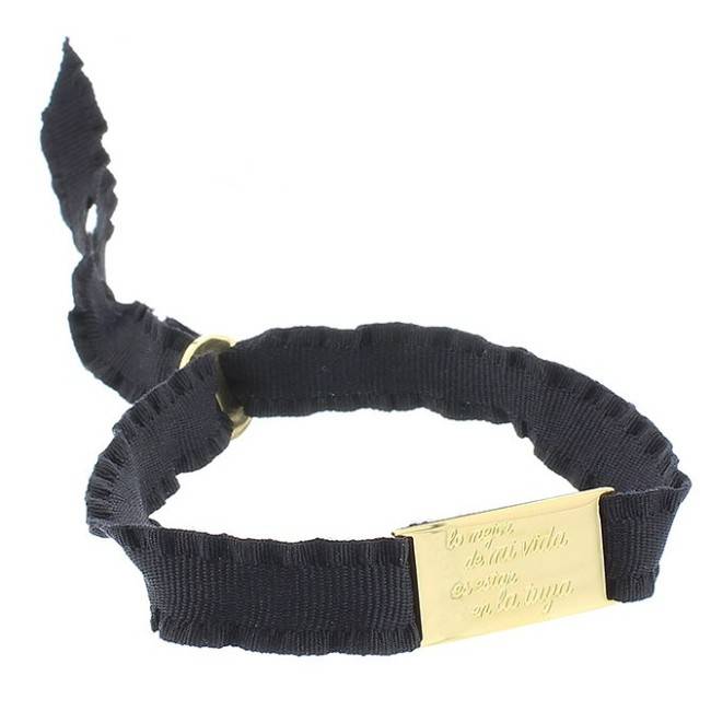 STEEL SHEET RIBBON BRACELET MESSAGE ´´ THE BEST THING IN MY LIFE IS BEING IN YOURS´´
