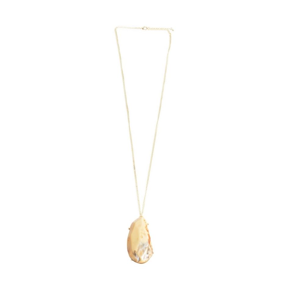 LONG RESIN PENDANT NECKLACE