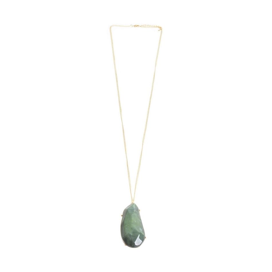 LONG RESIN PENDANT NECKLACE