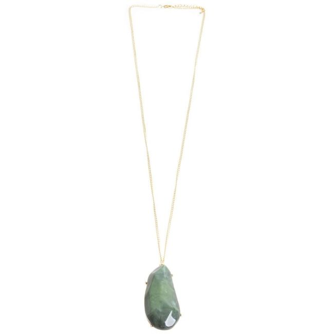 LONG RESIN PENDANT NECKLACE