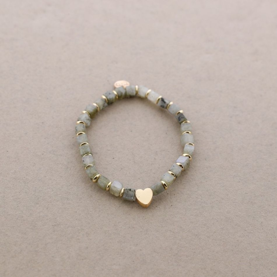 PULSERA ELÁSTICA PIEDRAS CUADRADAS