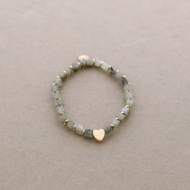 ELASTIC SQUARE STONE BRACELET