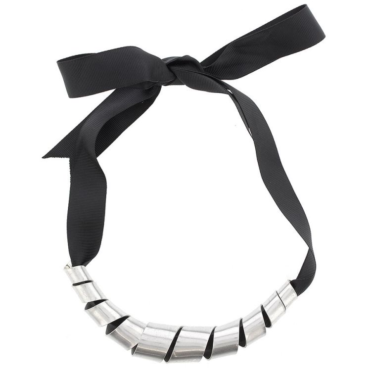 METAL SPIRAL SHORT NECKLACE