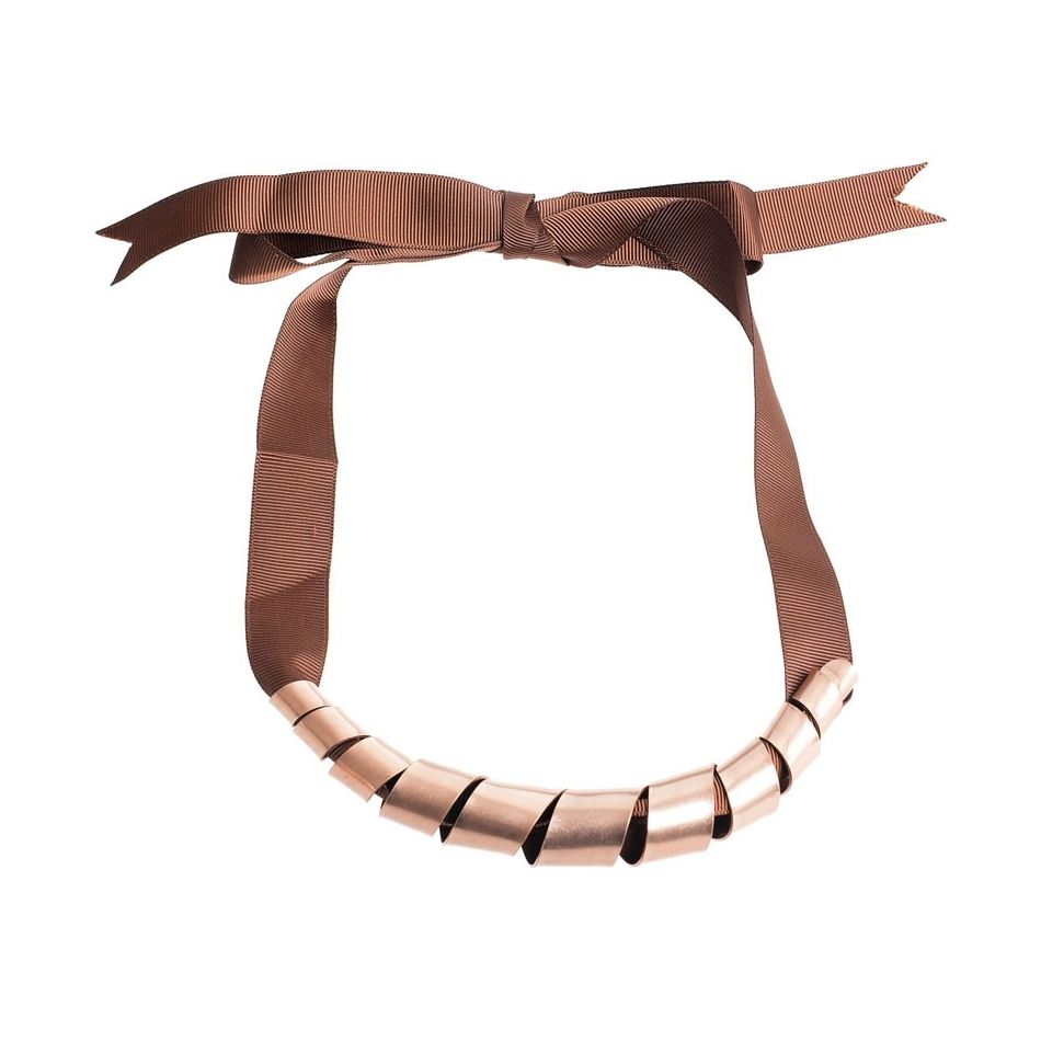 METAL SPIRAL SHORT NECKLACE