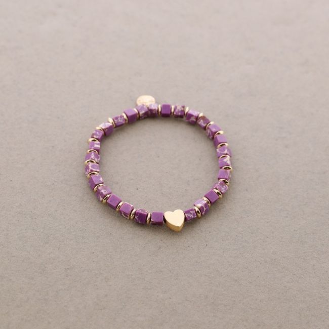 PULSERA ELÁSTICA PIEDRAS CUADRADAS