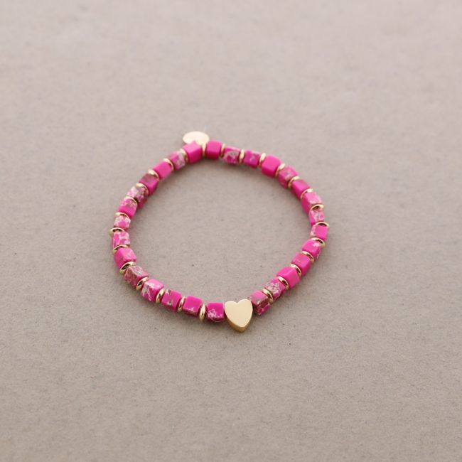 PULSERA ELÁSTICA PIEDRAS CUADRADAS