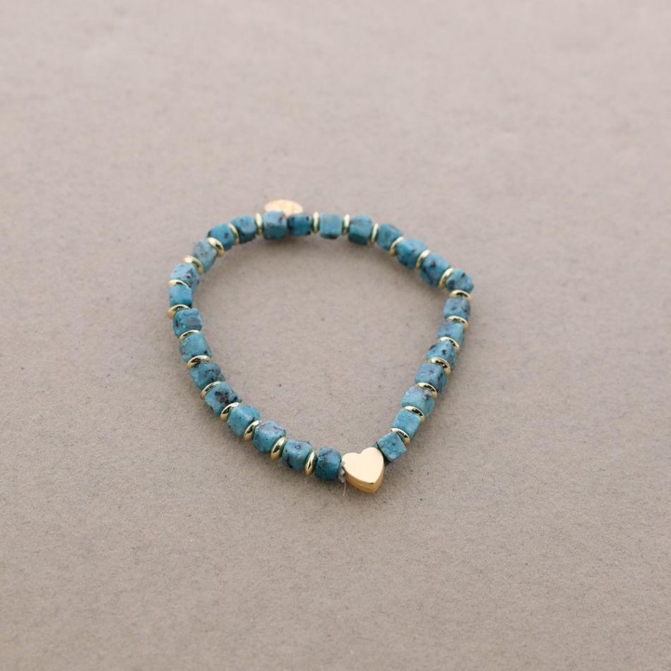 PULSERA ELÁSTICA PIEDRAS CUADRADAS