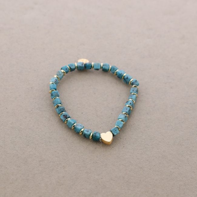 PULSERA ELÁSTICA PIEDRAS CUADRADAS