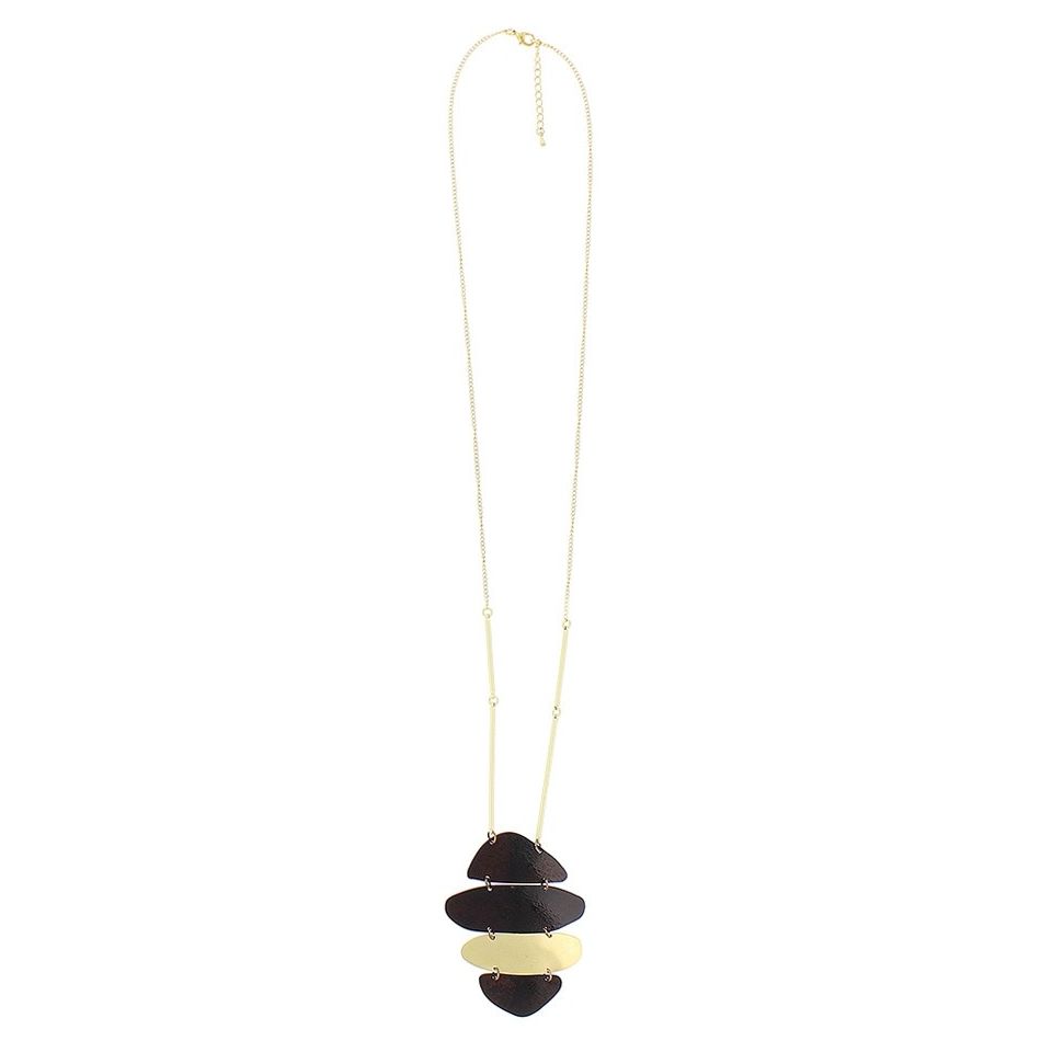 COLLAR LARGO COLGANTE PÁTINA