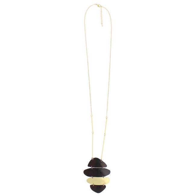 COLLAR LARGO COLGANTE PÁTINA