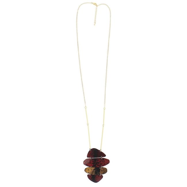 COLLAR LARGO COLGANTE PÁTINA