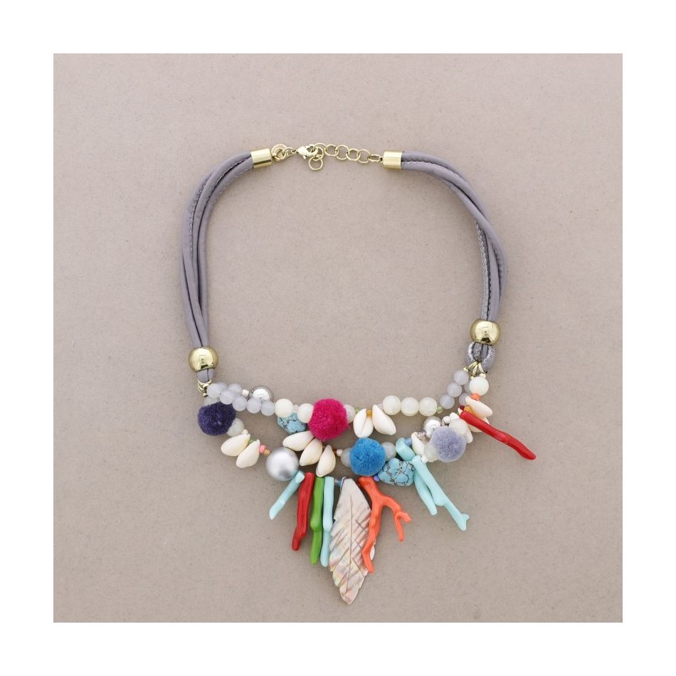 SHORT NECKLACE PENDANT BEADS
