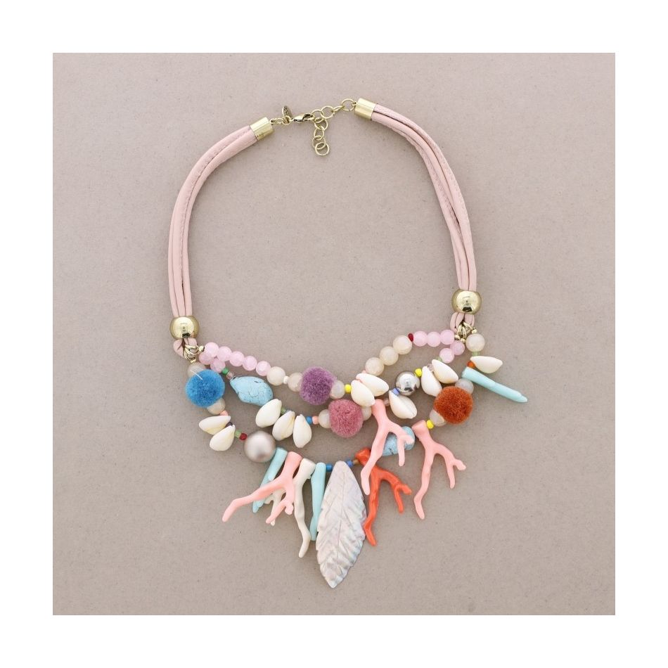 SHORT NECKLACE PENDANT BEADS