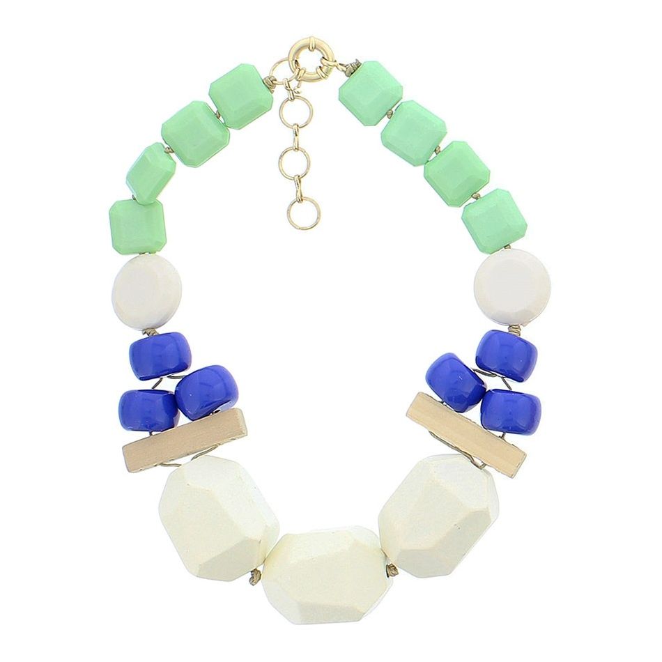 GEOMETRIC BEADS SHORT NECKLACE